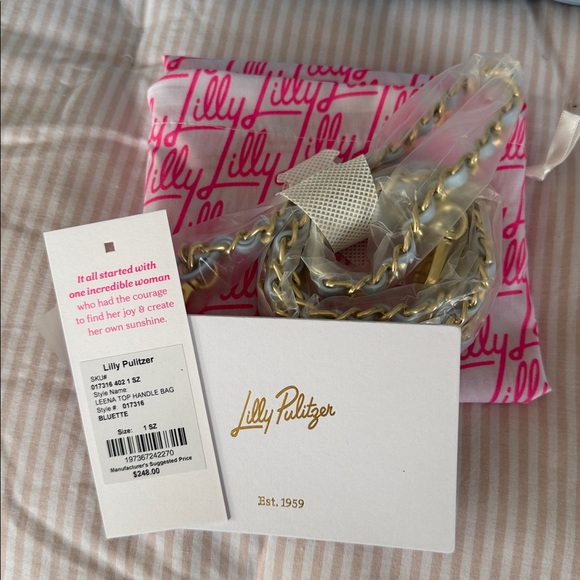 Lilly Pulitzer Leena Top Handle Bag in Blue - Picture 13 of 14